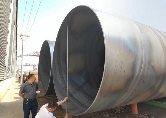 Spirale Unterwasserbogen Schweiß Stahlrohr für Gerüst ASTM A252/A53 Standard breiter Durchmesserbereich