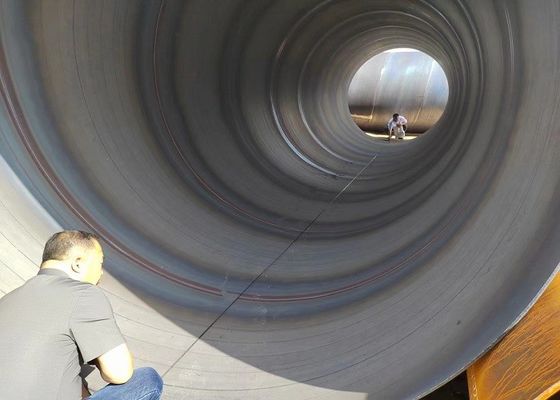 Spirale Unterwasserbogen Schweiß Stahlrohr für Gerüst ASTM A252/A53 Standard breiter Durchmesserbereich