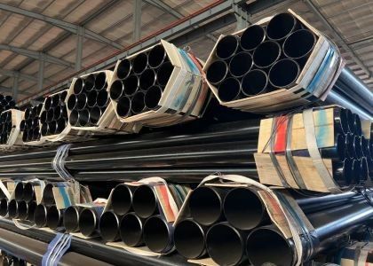 Stanzdienst ASTM A/ASME SA 53 Klasse A B Schwarzes nahtloses Stahlrohr 0,2-100 mm Dicke