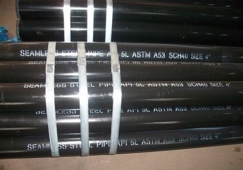 ASTM A53 B-Grad ERW Stahlrohr mit schwarzer Lackierung