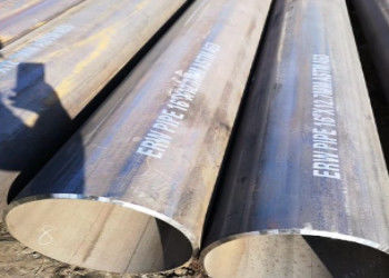 5.8m-12m Länge Schwarze Lackierung ERW Stahlrohr für Öl- und Gasindustrie Rohrleitung