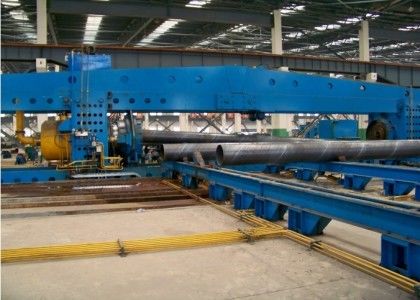 Schwarz gestrichenes Kohlenstoffstahl SSAW Stahlrohre mit Wand 5 mm -25,4 mm