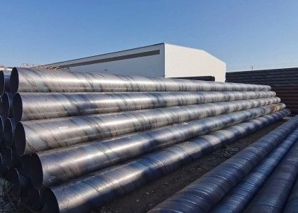 Spiralgeschweißtes Stahlrohr mit großem Durchmesser Wasserölgas 12 m Länge ASTM-zertifiziert