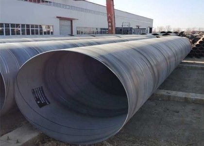 5 mm-25,4 mm Kohlenstoffstahl SSAW Rohroberfläche Ölblackfarbe oder 3PE-Beschichtung