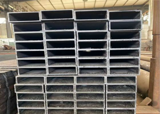 S235JR Stahlholle Abschnitte 15-1000 mm OD Schwarz Rechteck