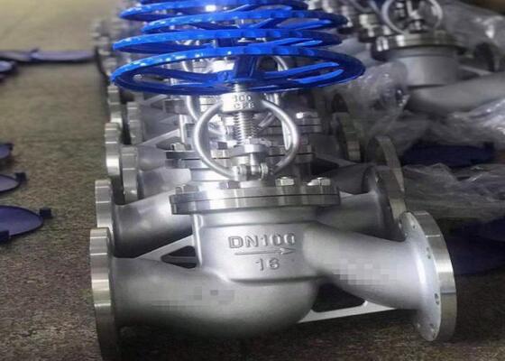 Edelstahl-Schieber DN10-DN50 mit geschraubtem Haubendeckel und manueller Bedienung für industrielle Anwendungen